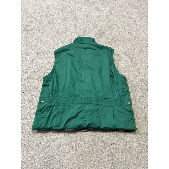 Southern Classic Utility Vest Men’s Size Large Outdoor Fishing Flannel Kelly Gr - Picture 2 of 5